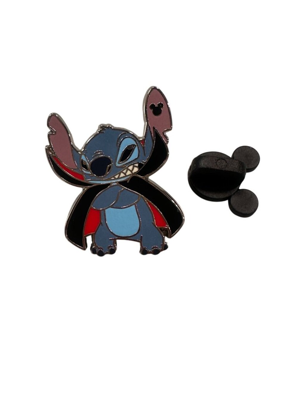 Disney Stitch Vampire Trading Pin 2024 Hidden Mickey Dracula Cape Lilo Badge